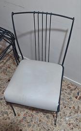 Sedie in ferro battuto