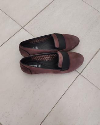 Mocassini Geox Donna in Nabuk/Camoscio