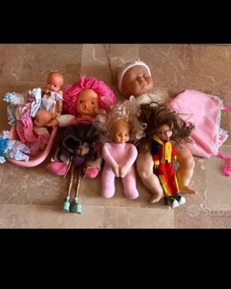 Bambole varie Vintage fine anni 90.