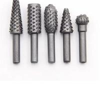 5 pz Fresa raspa rotante in argento denti di lupo