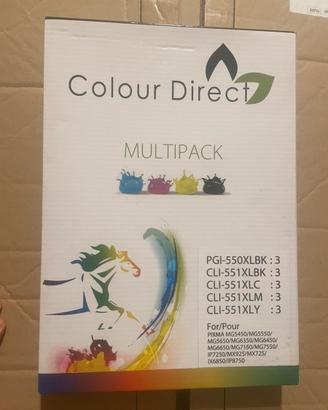 Set 15 cartucce 550XL/551XL compatibili Canon