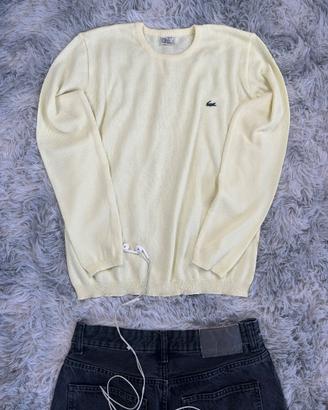 Maglione Lacoste Sport Vintage Giallo Chiaro