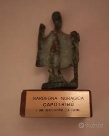 Bronzetto nuragico capotribù Fonderia La fucina