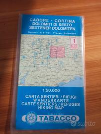Carta tabacco 1 Cadore Cortina Dolomiti di Sesto