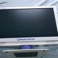 TV schermo monitor LCD 19 pollici Diunamai bianco