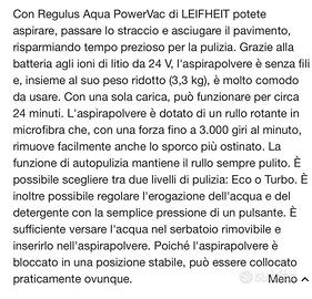 lava pavimenti + aspira     Marca Leifheit