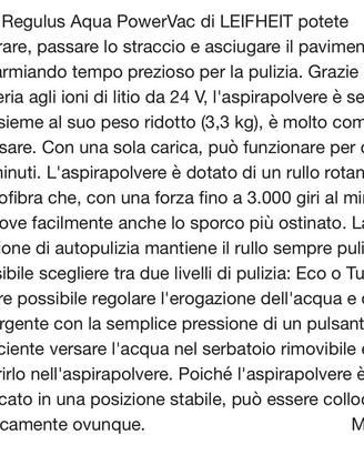 lava pavimenti + aspira     Marca Leifheit