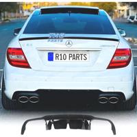 DIFFUSORE MERCEDES W204 07-14 LOOK C63 AMG NERO LU