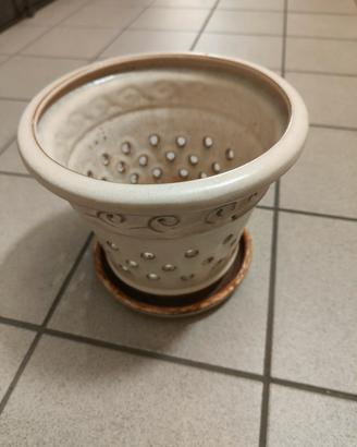 Porta vaso in ceramica 