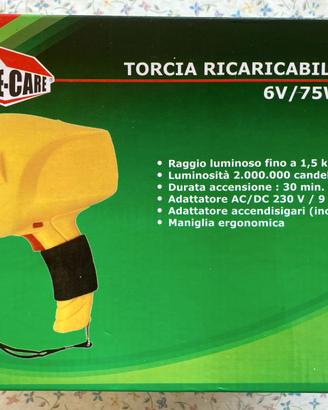 TORCIA RICARICABILE MOLTO VERSATILE