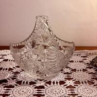 cestino imperiale in cristallo di Boemia