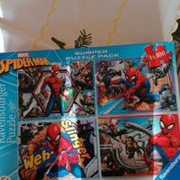 4 Puzzle Marvel Spiderman da 100 pz l'uno 