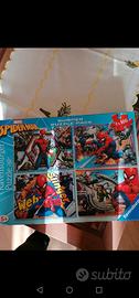 4 Puzzle Marvel Spiderman da 100 pz l'uno 