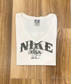 T-shirt Nike bianca 95% cotone donna