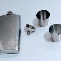Kit Fiaschetta tascabile whisky - acciaio inox 5oz