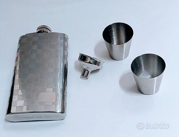 Kit Fiaschetta tascabile whisky - acciaio inox 5oz