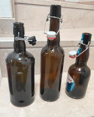 bottiglie vuote birra varie misure
