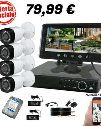 Kit Videosorveglianza Professionale 2 Mpx