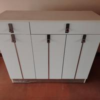 mobile bagno bianco  tre ante e due cassetti