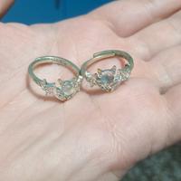 2 coppie di anelli demone e angelo