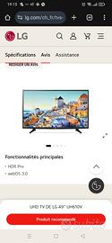 UHD TV  LG 49'' UH610V

leggere!