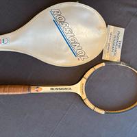 Racchetta da tennis vintage in legno ROSSIGNOL