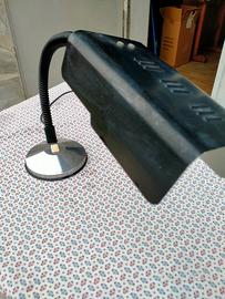 Lampada vintage alluminio nera e grigio