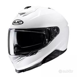 CASCO I71 I-71 SEMI FLAT PEARL WHITE taglia L