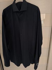 Camicia uomo blu scuro in cotone tg. 42 / 16.5