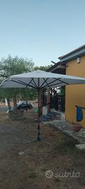 ombrellone artigianale da giardino 4 x 3 metri
