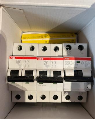 Lotto ABB - Salvavita + 3 magnetotermici