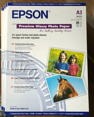 Carta fotografica Epson Glossy Photo Paper A3