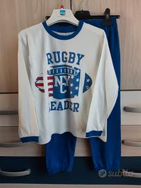 Pigiama bianco blu bambino Ovs Taglia 5/6 anni