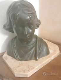 Busto in bronzo h.30cm