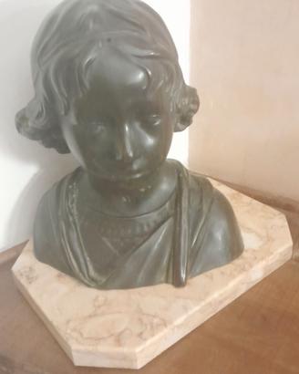 Busto in bronzo h.30cm