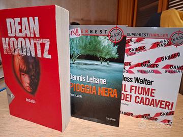 thriller di Dean koontz, Dennis lehane, jess walte