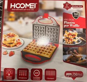Piastra elettrica per Waffle Maker 750W