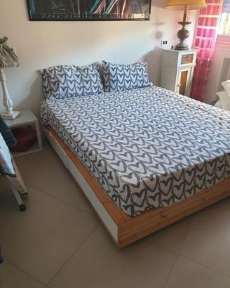 Letto Matrimoniale Bianco MANDAL IKEA 
