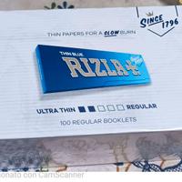cartina rizla corte blu da 100