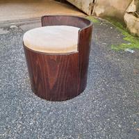 Pouff a pozzetto stile Deco anni 60