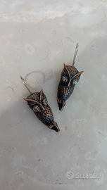 Orecchini gufo bronzo ?