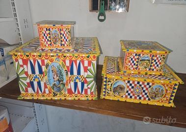Cofanetti in stile siciliano