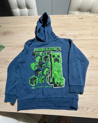Felpa con cappuccio Minecraft Bambino