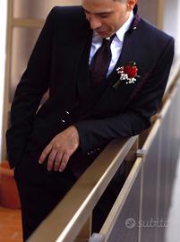 Abito sposo - nero bordeaux - Taglia 48