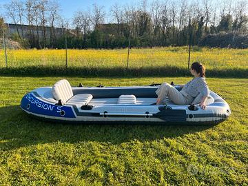 Gommone Intex Excursion 5 + motore elettrico + acc