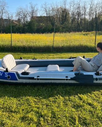Gommone Intex Excursion 5 + motore elettrico + acc