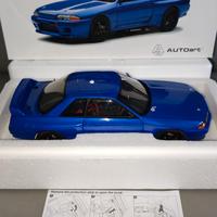 Autoart Nissan Skyline Gt R 32 Blu 1:18 Rarità