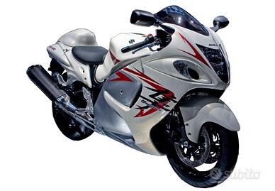 Adesivi suzuki hayabusa - moto bianco perla