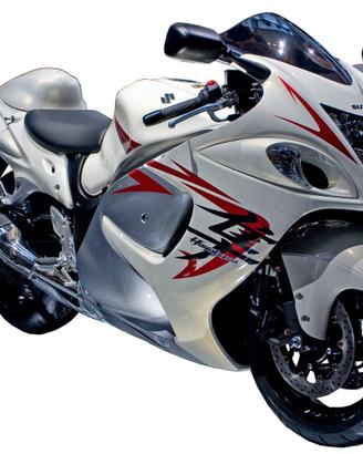 Adesivi suzuki hayabusa - moto bianco perla