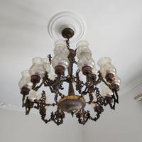 Lampadario vintage con 18 luci
